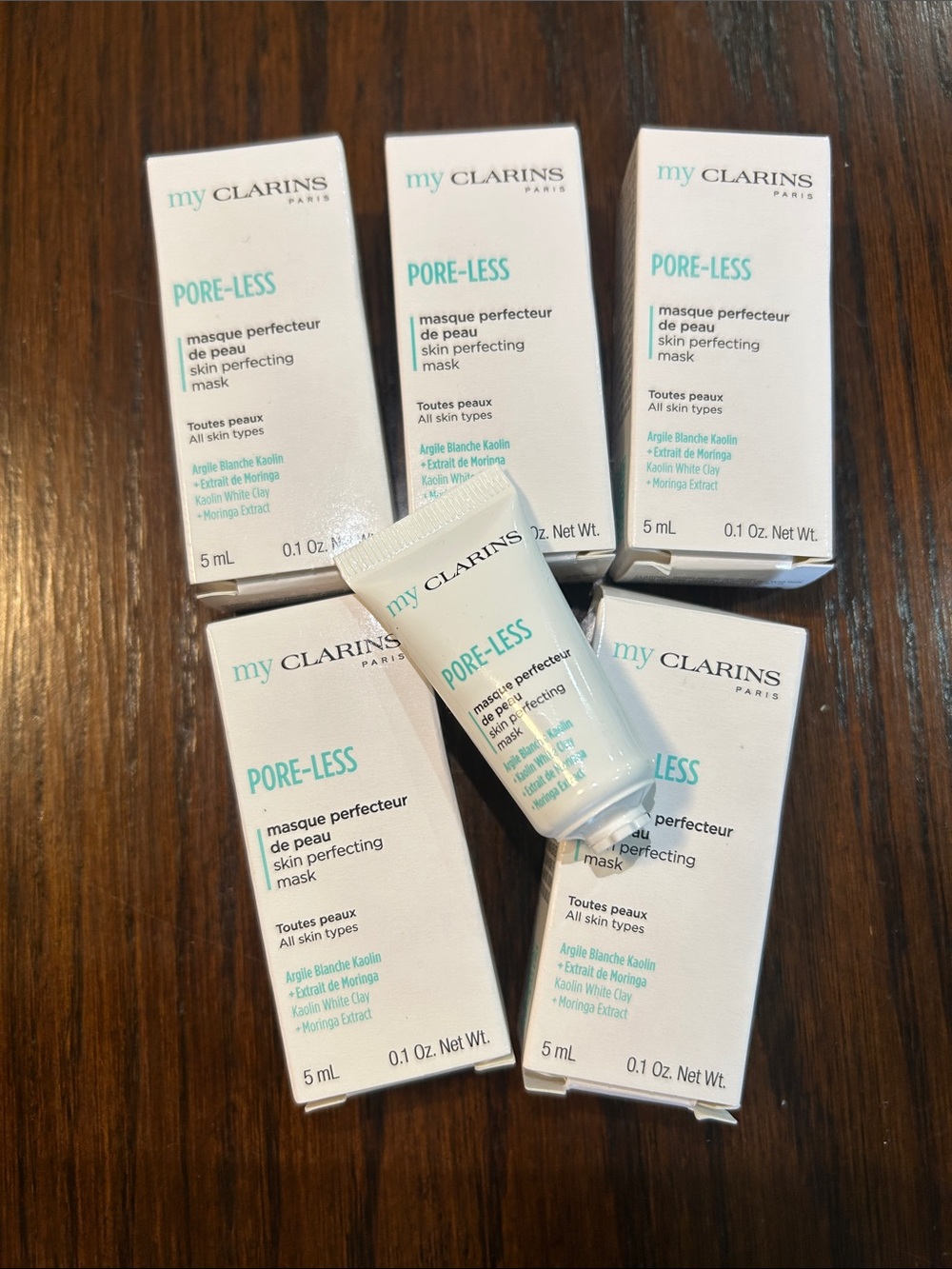 5mlx5 Clarins Pore-Less Skin Perfecting Mask set